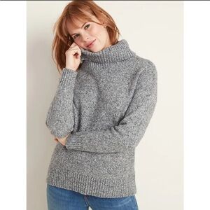 Old Navy Slouchy Turtleneck Sweater - Gray